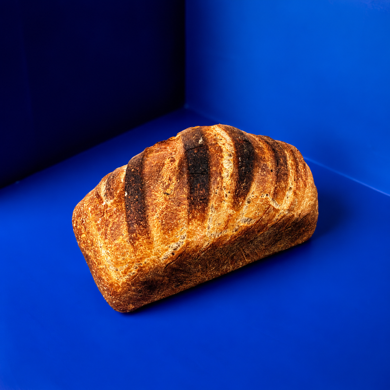 Artisanal spelt bread with stone-milled wheat flour, handcrafted by Juliette French bakery in Zurich