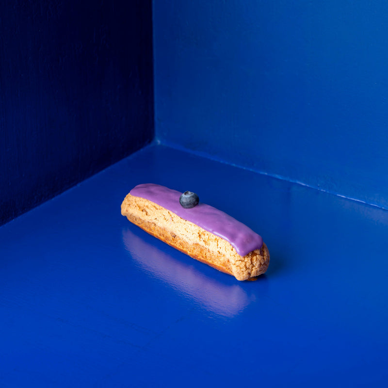 eclair myrtille blueberry blaubeeren french pastry dessert