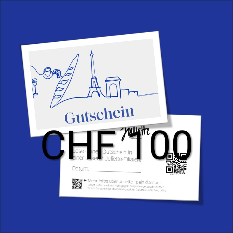 Gutschein im Wert von CHF 100