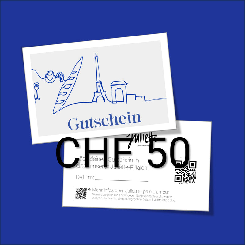 Gutschein im Wert von CHF 50.
