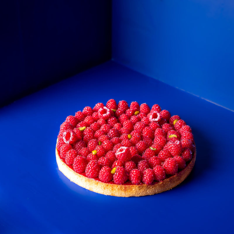 Tarte aux framboises (8 personnes)