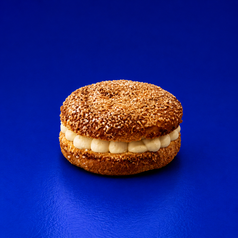 arte Tropézienne, French pastry, traditional French dessert, Saint-Tropez pastry, handcrafted brioche, Tropézienne cream, orange blossom cream, French bakery, artisan pastry, French dessert, brioche cake, pearl sugar, Côte d'Azur dessert, authentic French pâtisserie, premium bakery Zurich, Juliette Boulangerie