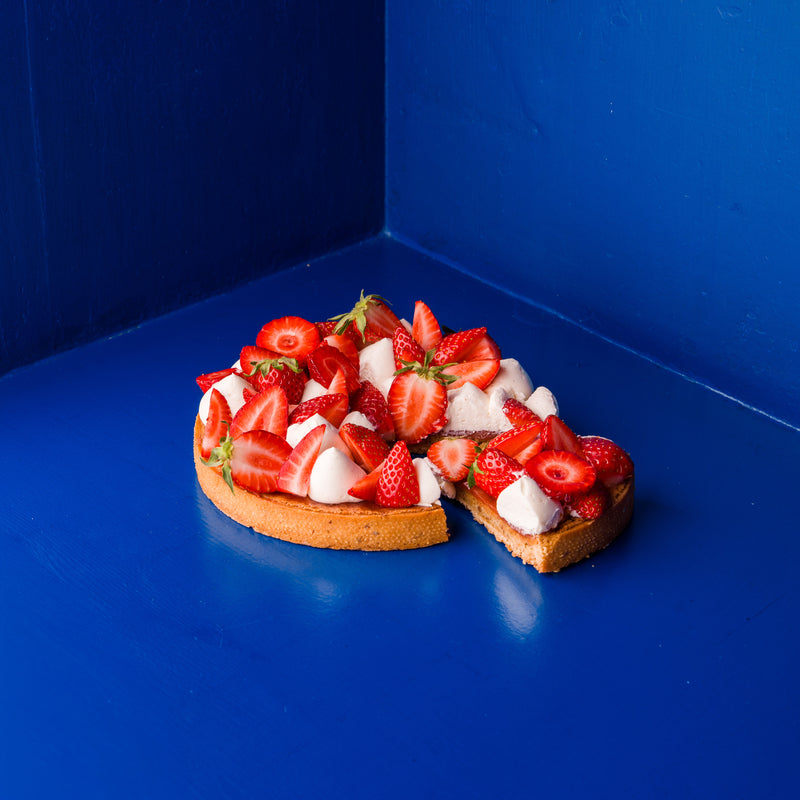 Strawberry Rhubarb Tart (serves four)