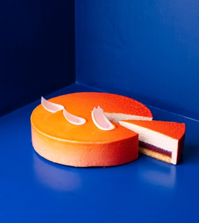 péché amour peach love tea dessert cake patissere francaise juliette