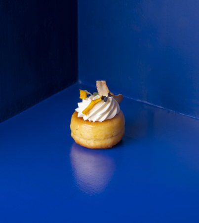 baba au rhum classic french pastry exotic mango dessert