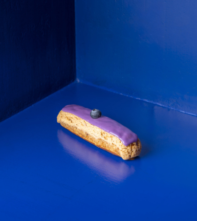 eclair myrtille blueberry blaubeeren french pastry dessert